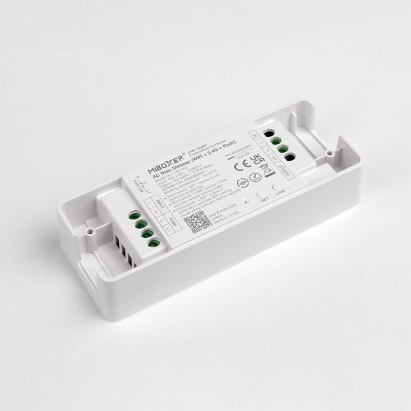 Afbeelding van MiBoxer TRI-PW High Power WiFi-LED-dimmer met TRIAC compatibel met RF-afstandsbediening en drukknop