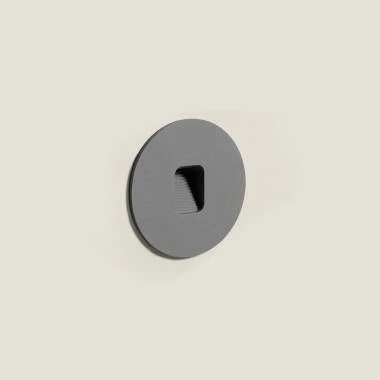Balise Murale Extérieure LED 2W Encastrable Aluminium Circulaire Olite