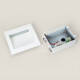 Image de Balise LED Extérieure 4W Encastrable Carrée Blanche en Aluminium Natt 
