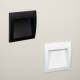 Image de Balise LED Extérieure 4W Encastrable Carrée Blanche en Aluminium Natt 