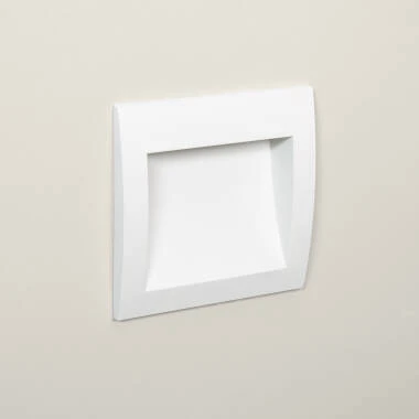 Oprawa Schodowa LED 4W Wpuszczana Ścienna Kwadratowa Biała Natt