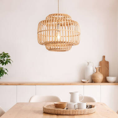 Lampa Wisząca Bambusowa Moruya