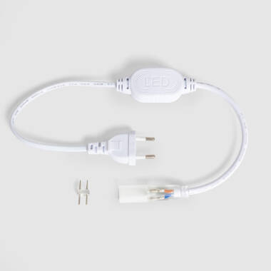 Napájecí Kabel pro Kulaté LED Hadice 220V AC IP65 Střih každých 100 cm