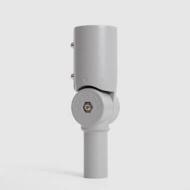Richtbare Kolomarm 90º Ø44 mm Straatverlichtingsarmaturen Grijs