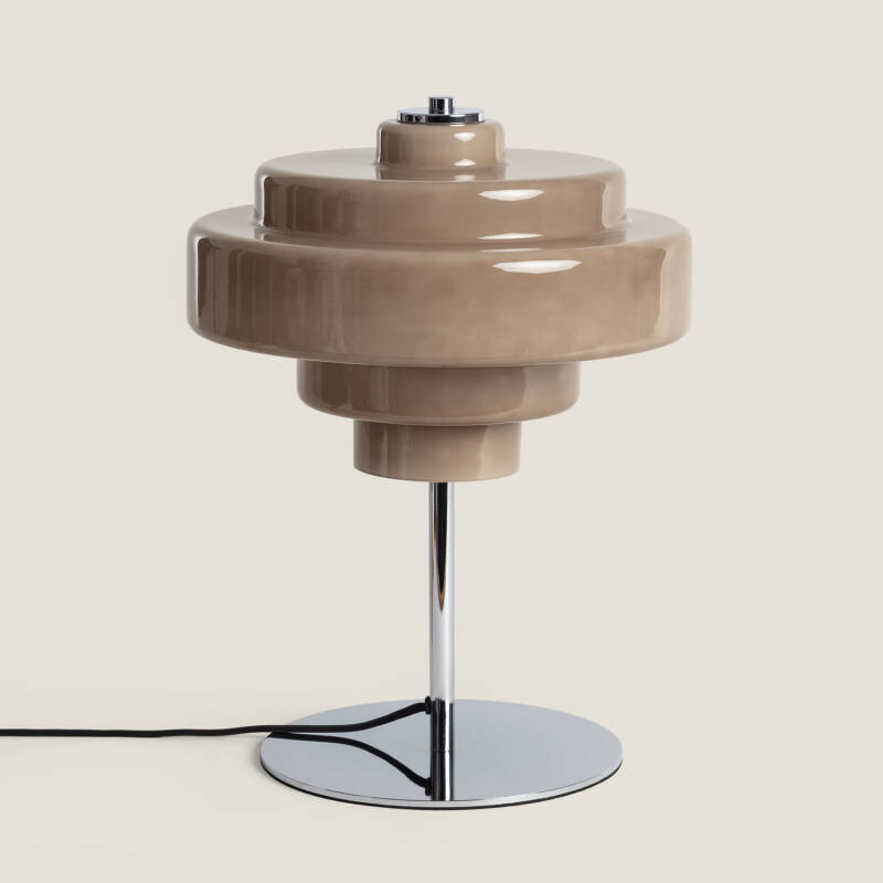 Afbeelding van Tafellamp van Metaal en Glas Nova