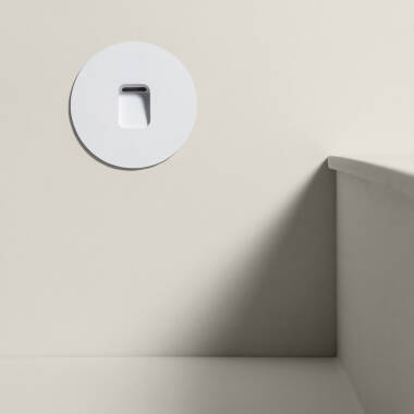 Image of Olite 2W Round Recessed LED Wall Light