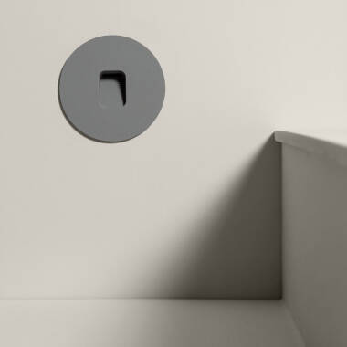 Bild von LED Außenleuchte 2W Unterputz Wandmontage Rund Olite