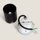 Image de Balise Extérieure Murale LED Encastrable 3W Ronde en Aluminium Coney Blanche 