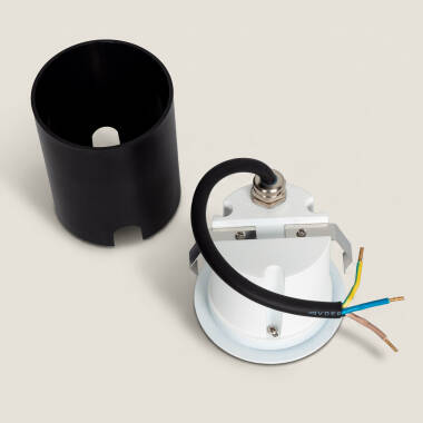 Image of Coney 3W Round Outdoor Recessed LED Wall Light White