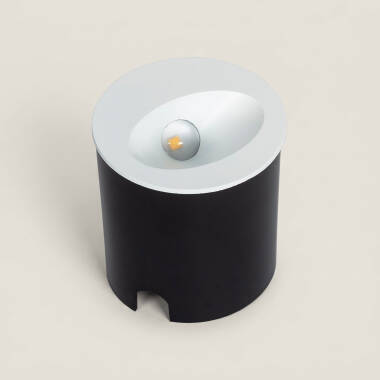 Image of Coney 3W Round Outdoor Recessed LED Wall Light White