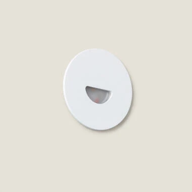 Lampa Zewnętrzna LED 2W Wpuszczona Ścienna Okrągła Biała Guell
