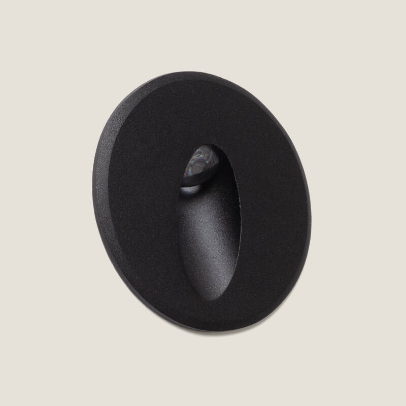 Image of Adam 3W Round Oval Recessed LED Wall Light