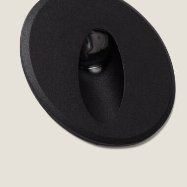 Image of Adam 3W Round Oval Recessed LED Wall Light