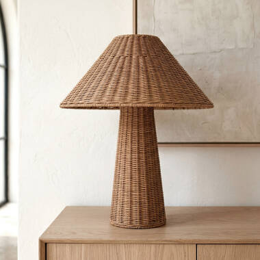 Lampada da Tavolo in Rattan Nara