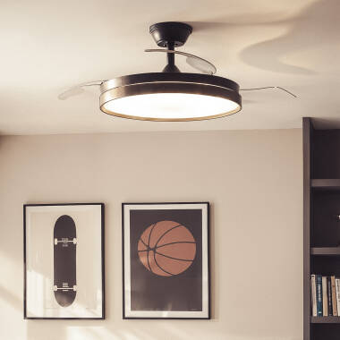 Kaios Silent Ceiling Fan with Light DC Motor & Retractable Blades