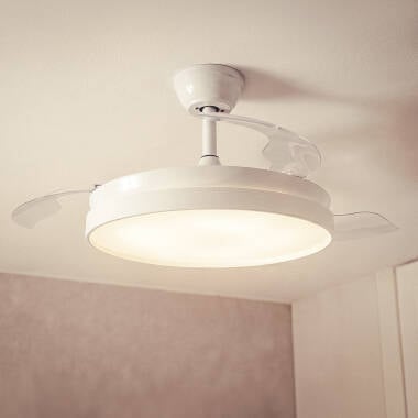 Deckenventilator mit Licht Lautlos DC einziehbare Flügel Kaios
