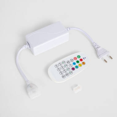 Controller voor dimbare 220V RGB neon LED-strip SFLEX8 met RF-afstandsbediening