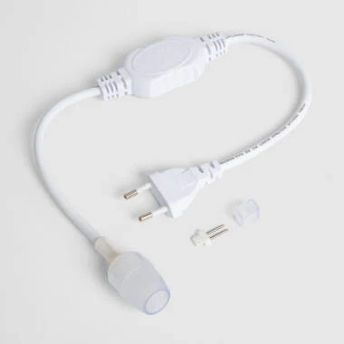 Cavo Raddrizzatore Antistrappo per Strisce LED 220V AC SMD2835 IP65 Larghezza 12mm Monocolore