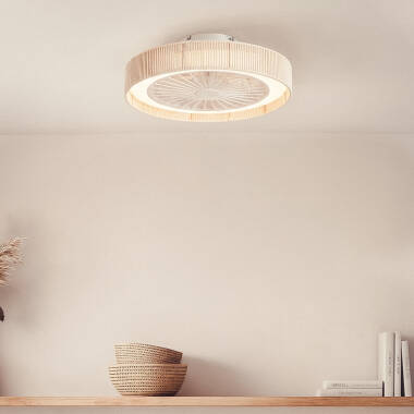 Alma Cotton Silent Ceiling Fan with Light DC Motor
