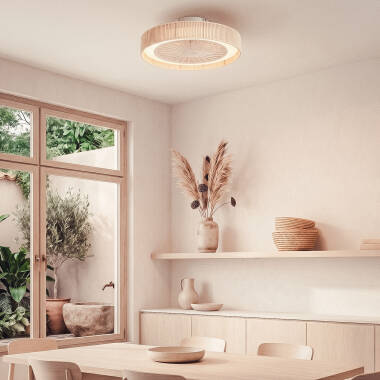 Image de Ventilateur de Plafond avec Lumière Silencieux Algodón Alma