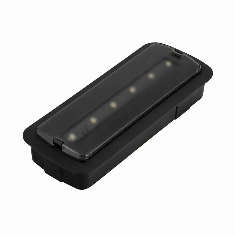 Afbeelding van LED-noodverlichting 3W , 400 lm, permanent/tijdelijk, 3 uur batterijduur met zelftest 