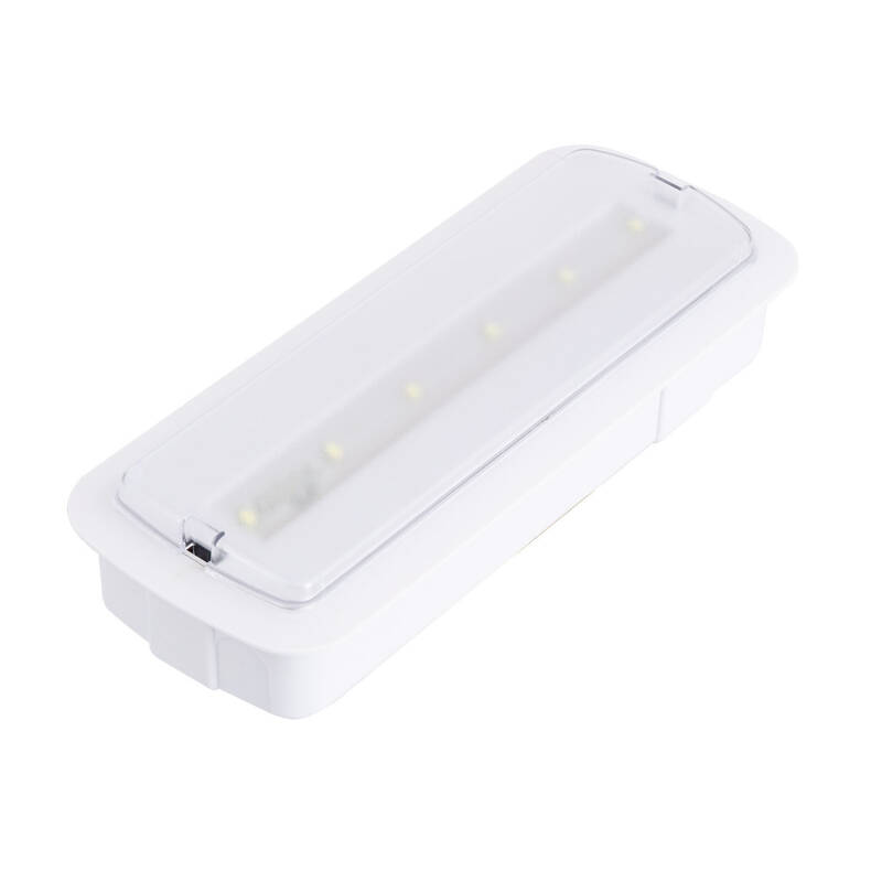 Image de Éclairage de Secours LED 3W 200 lm Permanent/Non Permanent 3 Heures d'Autonomie avec Autotest