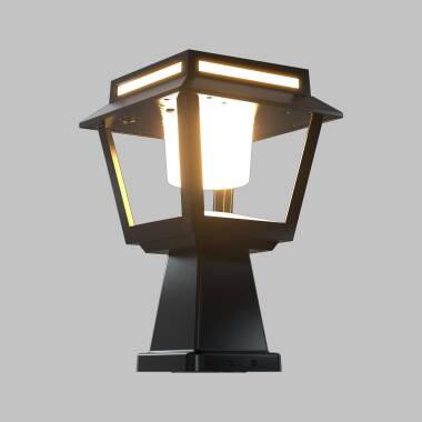 Lampada da Muro a LED  Solare 15W Tower 100 lm/W con sensore di movimento