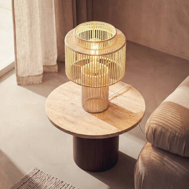 Image of Alma Cotton Rope Table Lamp 