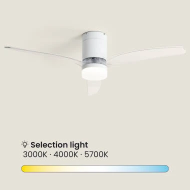 Afbeelding van Plafondventilator met verlichting Stil DC houten bladen Leros