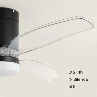 Afbeelding van Plafondventilator met verlichting Stil DC houten bladen Leros