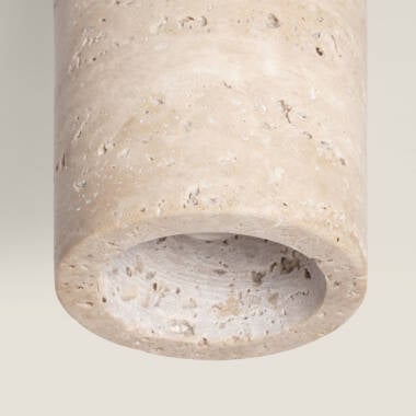 Afbeelding van Plafondlamp natuursteen en hout Enzo