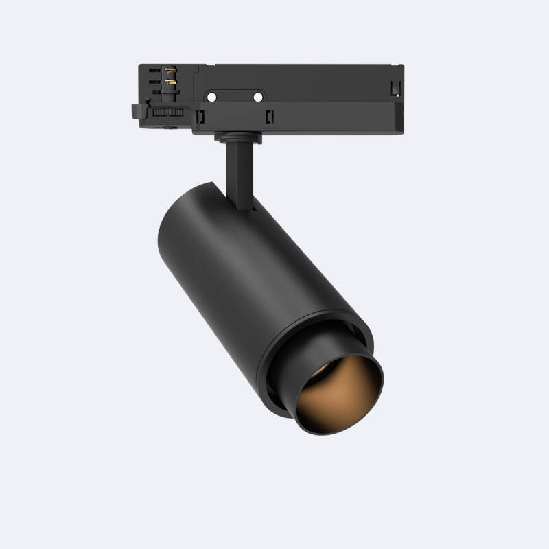 Afbeelding van Track Spot LED Driefase 30W Fasano Cilindro CCT Selecteerbaar Dimbaar DALI Zwart