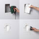 Image de Applique Murale Intégration Plâtre/Pladur pour Ampoule LED GU10/GU5.3 Coupe 353x103 mm