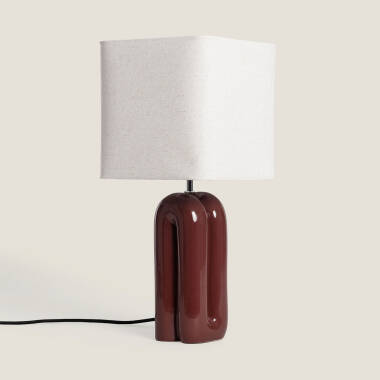 Tischlampe aus Keramik Vero