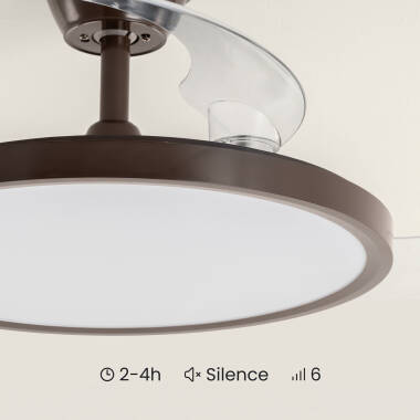 Afbeelding van Plafondventilator met verlichting, stil, DC, inklapbare bladen, Kleon
