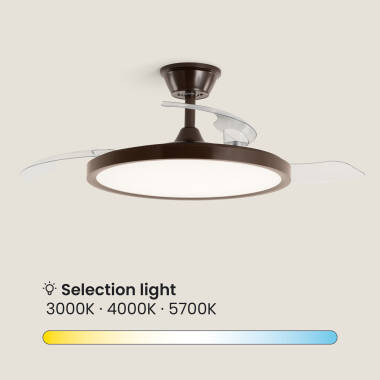 Afbeelding van Plafondventilator met verlichting, stil, DC, inklapbare bladen, Kleon