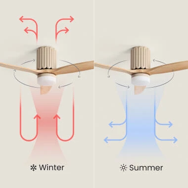 Bild von Deckenventilator mit Licht Lautlos DC Asteri