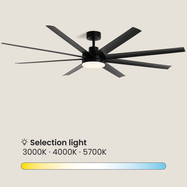 Afbeelding van Stille Plafondventilator met verlichting  DC Hidra XXL