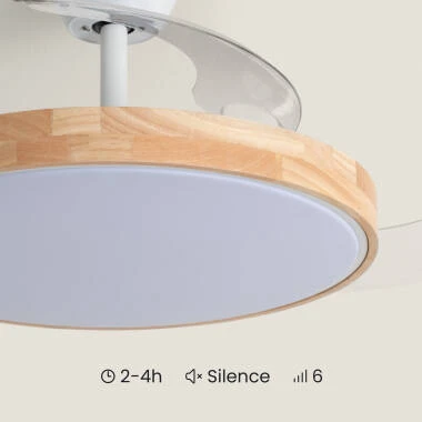 Immagine di Ventilatore da Soffitto Silenzioso con Luce DC Pale Retrattili Dari