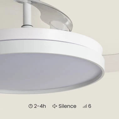 Image de Ventilateur de Plafond avec Éclairage Silencieux DC Pales Rétractables Kaios