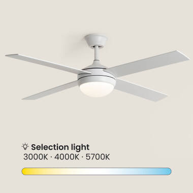 Image de Ventilateur de Plafond avec Éclairage Silencieux DC Pales en Bois Navy Evo