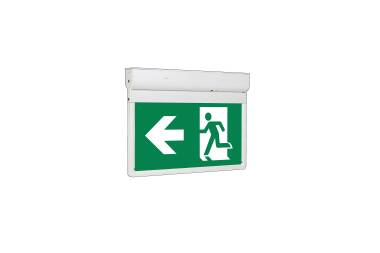 Éclairage LED de Secours en Saillie 60 lm DALI2 Permanent/Non permanent avec Signalétique Double Face