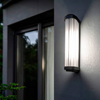Image of Peridot Outdoor Metal & Glass Wall Lamp