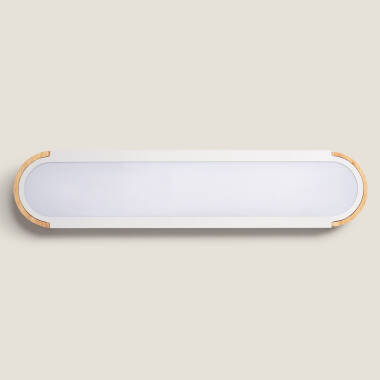 Bild von LED-Deckenleuchte 18W Holz und Metall 140x650 mm CCT Wählbar Dari Lang