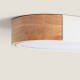 Image de Plafonnier LED 18W Bois et Aluminium 140x650 mm CCT Sélectionnable Dari Lang