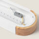Image de Plafonnier LED 18W Bois et Aluminium 140x650 mm CCT Sélectionnable Dari Lang