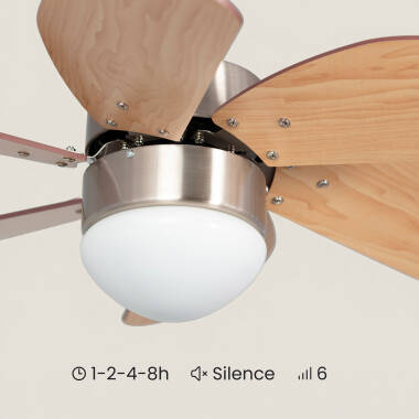 Immagine di Ventilatore da Soffitto Silenzioso Orion Legno 81cm Motore DC