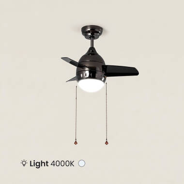 Afbeelding van Plafondventilator LED Zwart 66 cm Modern