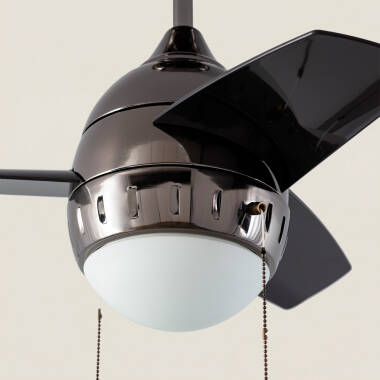 Afbeelding van Plafondventilator LED Zwart 66 cm Modern