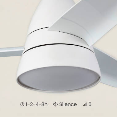 Bild von Deckenventilator Lautlos Industrial Weiss 91cm DC-Motor